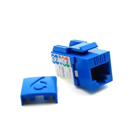 Bestlink Netware CAT6A Keystone Jack Blue 101723
